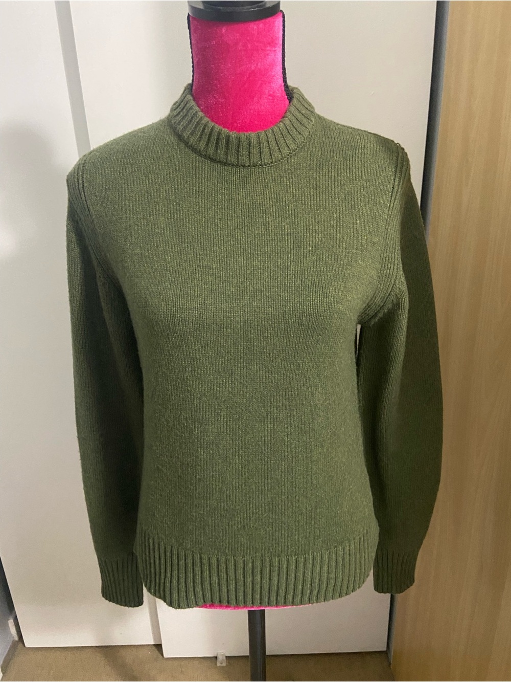 Anthropologie Aligne green wool sweater XS